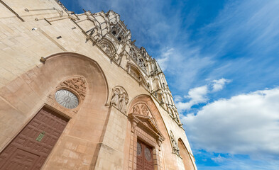 Majestic Gothic Cathedral Reaching Skyward in Daylight