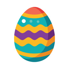 easter egg on white background