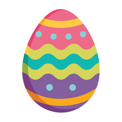 easter egg on white background
