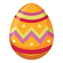 easter egg on white background