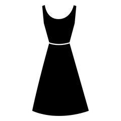 Dress icon vector. frock illustration sign. Fashion symbol or logo.