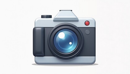 Stylized Digital Camera Icon Illustration For Photography And Design Applications