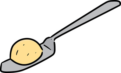 Illustration of butter on spatula
