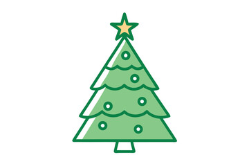 christmas tree vector illustration
