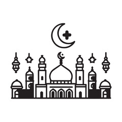 Fototapeta premium taj mahal silhouette