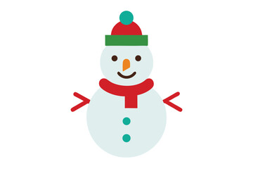 snowman with red hat