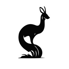 silhouette of a kangaroo