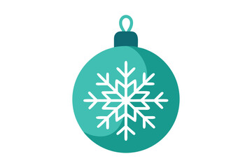 Fototapeta premium green christmas ball
