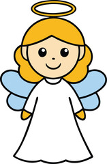 little angel with a heart