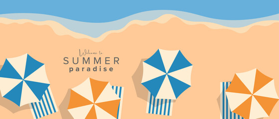 Summer background, banner, hello summer