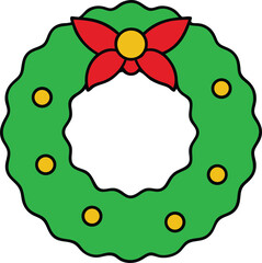 green Christmas wreath