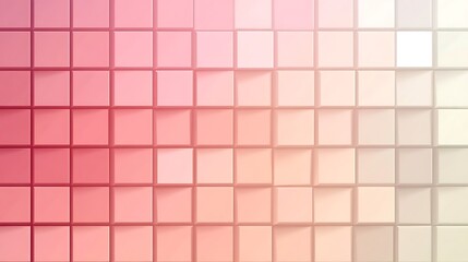 Fototapeta premium Abstract pink and white cube grid background.