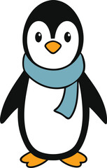  penguin with scarf