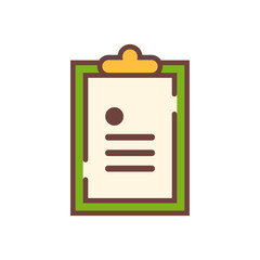 Survey Lineal Color Icon