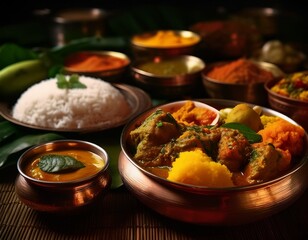 close-up of sri lanka foods placing on the table; celebration 2