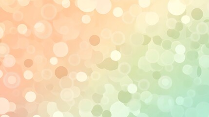 Abstract pastel bokeh background with blurred circles.
