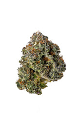 Dried Cannabis Nug on White Background