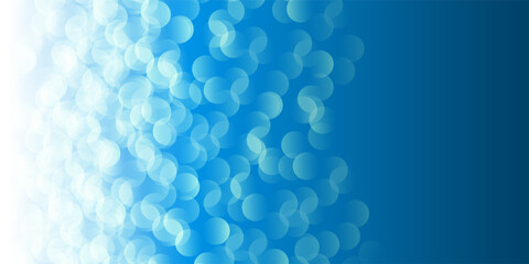 A soft blue bokeh pattern background creates a dreamy, ethereal atmosphere. The blurred circles of light form a gentle pattern, evoking a sense of tranquility, nature, and relaxation.