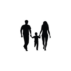 Family and Parenting Silhouette Vector Collection &ndash; Daily Life, Bonding Moments, and Parent-Child Activities
