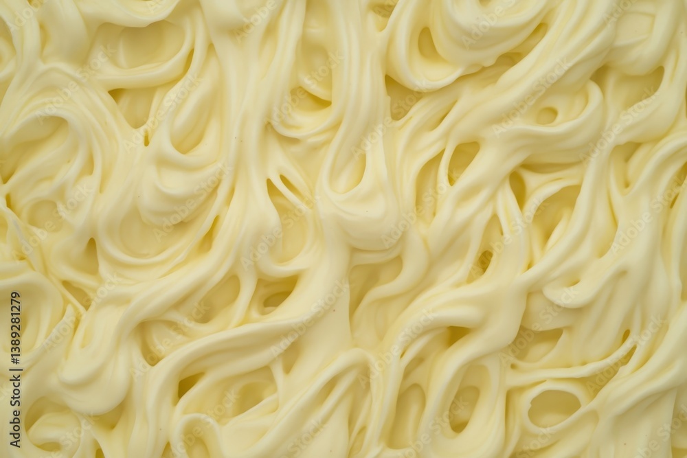 Poster creamy white frosting swirls on a flat surface showing texture and consistency perfect for cake deco