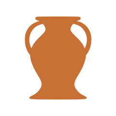 ancient greek ceramic amphora vase vector