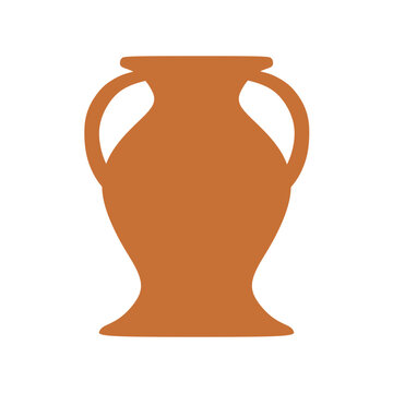 ancient greek ceramic amphora vase vector