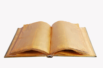 Open book on white background.Isolated on white.