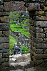 RuÃ­nas da cidade Inca de Machu Pichu, Cuzco. Peru.