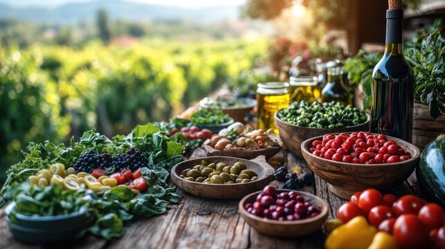 A vibrant orange radiates health, surrounded by abstract symbols of joy and mental well-being, evoking warmth and positivity.