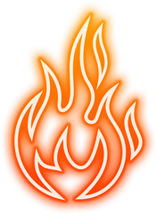 Neon Fire Sign