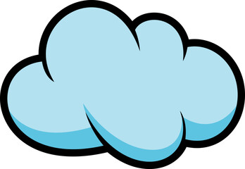 blue cloud icon 