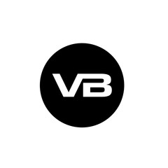 minimalist black and white V and B logo design for real estate