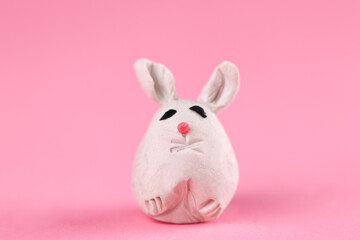 Clay dolls of Easter Day.  Love and happiness at Easter and always. Happy Easter Day on April