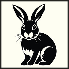 Fototapeta premium Rabbit Silhouette, Forest