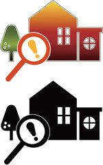 直感的な家探しのイラスト