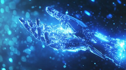 Close-Up of Industrial Robotic Arm with Advanced Automation Technology