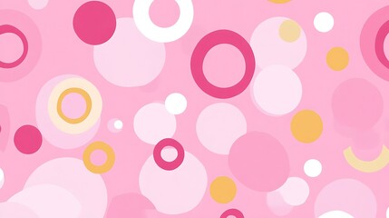 Abstract pink background with circles.