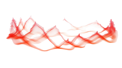 3D Abstract Red Transparent Design Illustration on Black Background