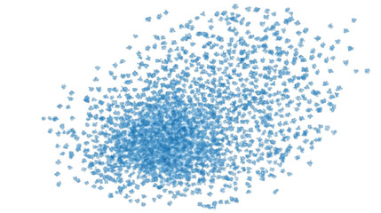 Obraz premium Abstract Blue Background Illustration with Transparent Elements in Black