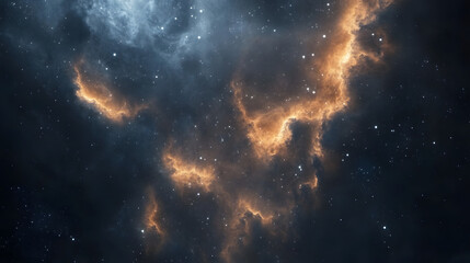 Obraz premium Interstellar Dust Galaxy Illustration background