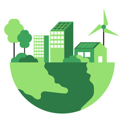 Naklejka premium World Environment Day Illustration