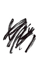 Abstract Black Texture Design Illustrative Brush Stroke with Dark Grunge Effect