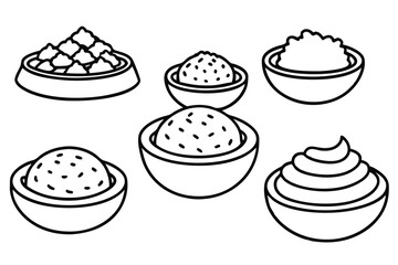 Humus Line Art Illustration Creative Design for Modern Artwork  