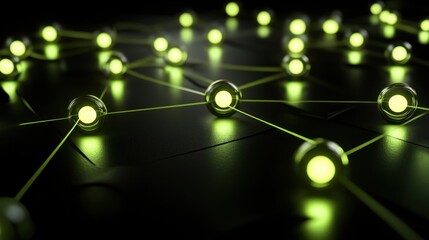 Illuminated Network, Visual Representation of Interconnectivity