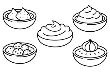 Humus Line Art Illustration Simple Drawing for Artistic Expression 
