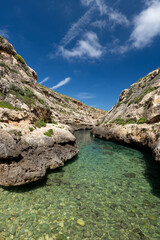 Wied il-Għasri Coastal Inlet, Gozo, Malta