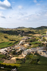 The Landscape of Gozo, Malta in Spring