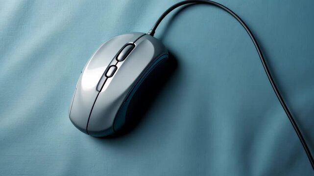Gray computer mouse on the blue background._g_1_2_1.png
