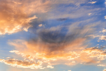 Sky Clouds summer nature Blue Background, Light Beauty Horizon Spring Brigth Gradient Calm Abstract Backdrop Air Nature View Wallpaper Landscape color Environment