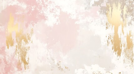 Fototapeta premium Abstract pink, gold, and white marble texture.